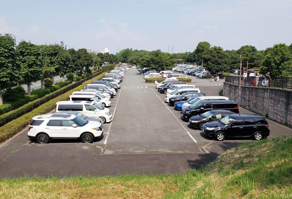 昭和記念公園の駐車場