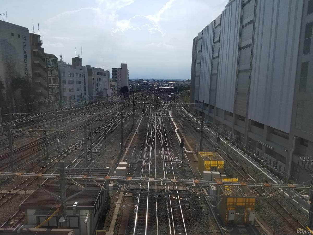 立川駅北口からの眺め